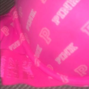 Hot pink bra